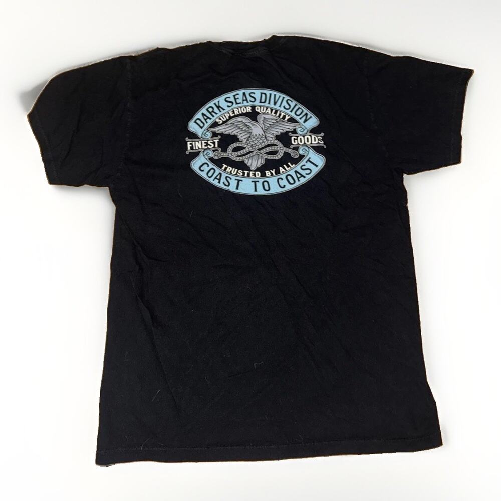 Dark Seas Coast To Coast Eagle Graphic T-Shirt Black Large 20x27